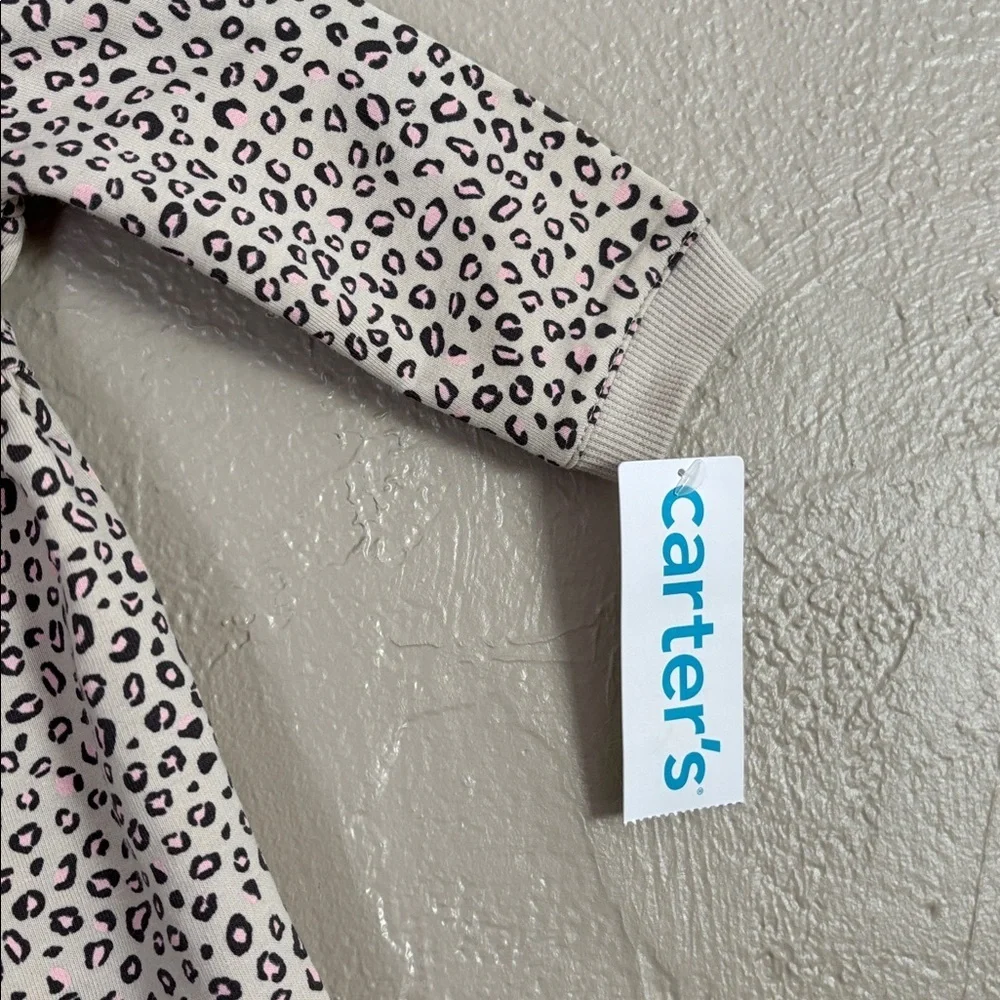 Carters Baby Girl Casual Tan Animal Print Dress 6mo